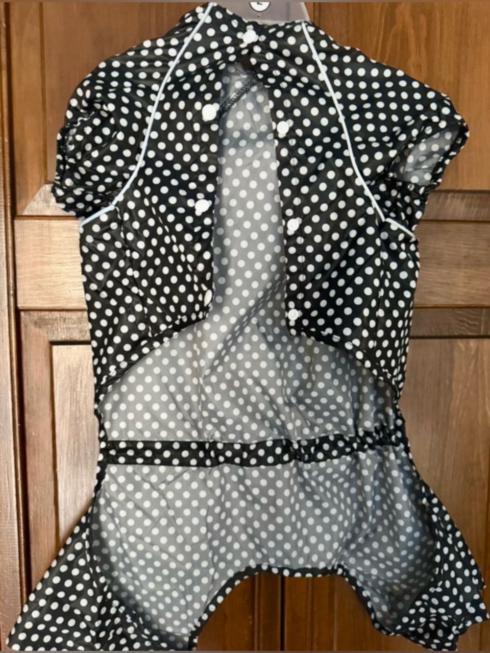 DOG RAINCOAT POLKA DOT PRINT ☔️
